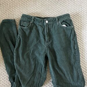 BDG Olive High-Rise Corduroy Pants